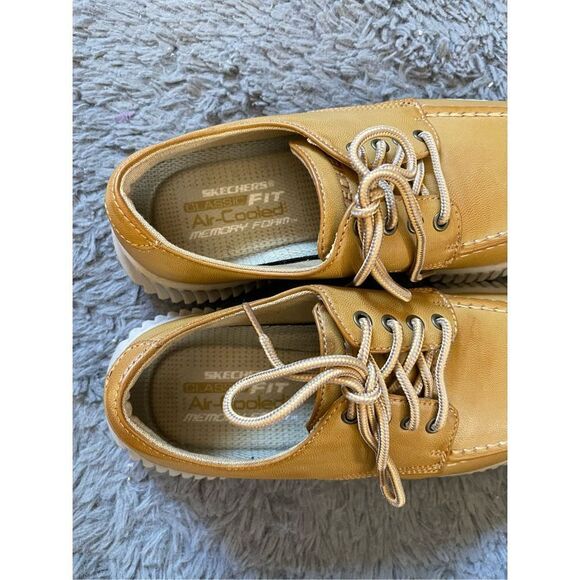 Sketchers leather like loafer boat shoes size 7 mens‎ main image 4